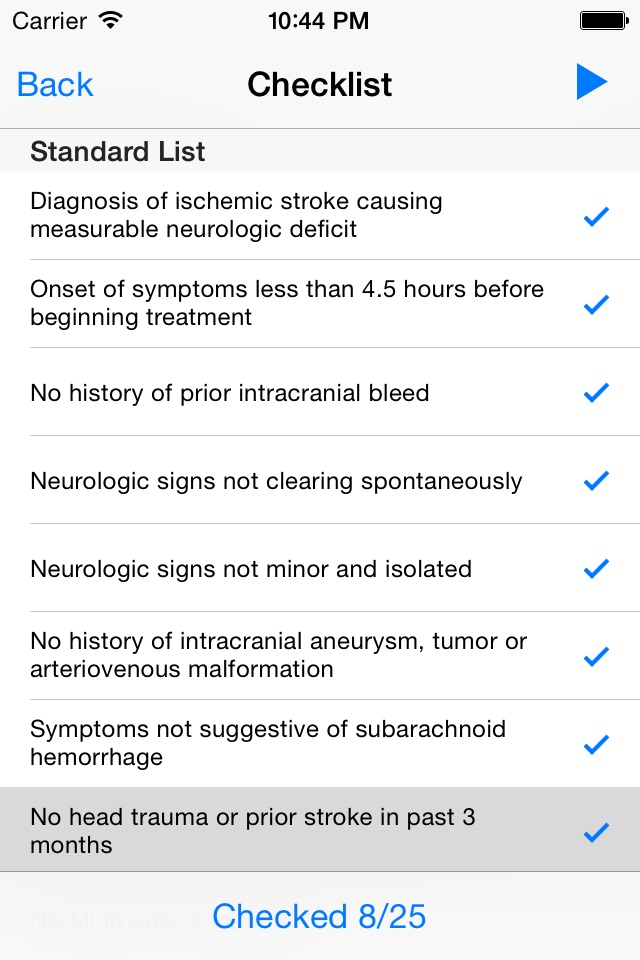 IV Stroke Thrombolysis screenshot 3