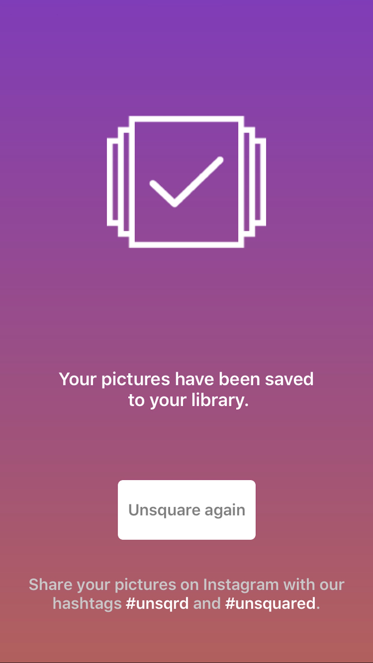 Screenshot do app Unsquared For Instagram