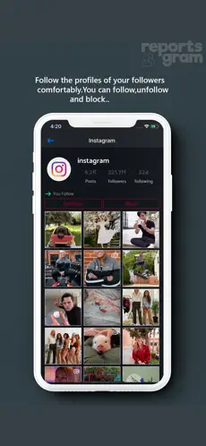 Captura 5 Reports+ Pro for Instagram iphone