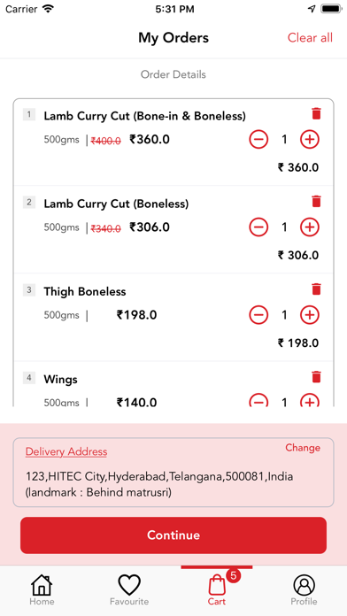Sneha Select-Order All Meats screenshot 2