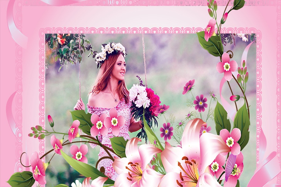 Flower Photo Frame & Editor screenshot 4