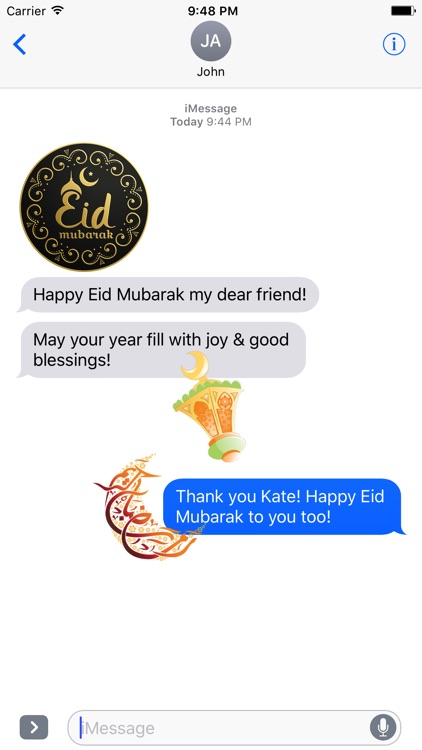 Eid Mubarak Stickers and Emoji