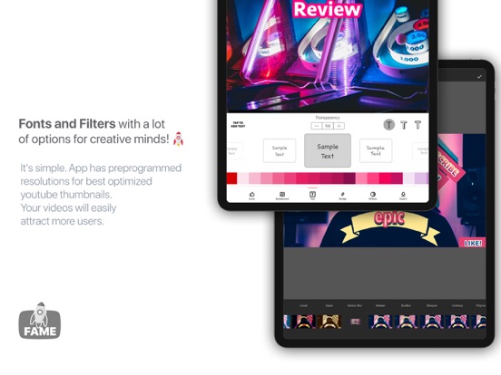 Fame - YT Thumbnail Maker Screenshots