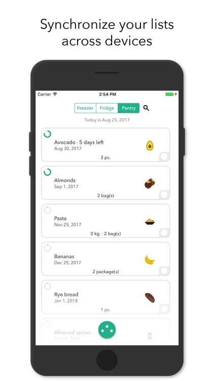 NoWaste - Food Inventory List