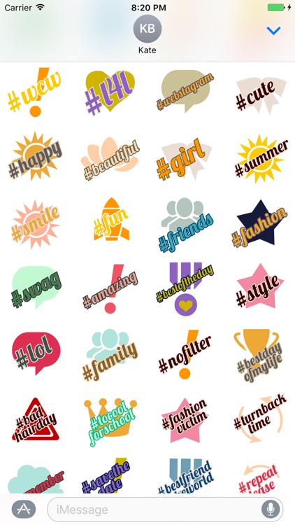 Hashtag Stickers screenshot-3