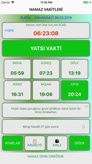 Ezan Vakti Namaz Zamanı