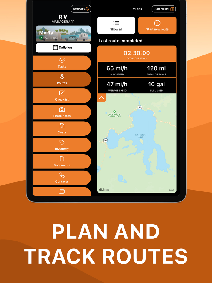 RV Manager - Buying  Using RV