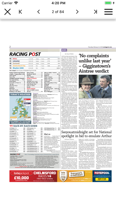 Racing Post Digital Newspaper screenshot 4