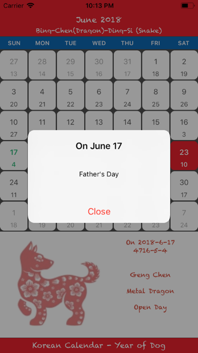 Korean Calendar Neo screenshot 2