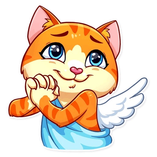 Cupid Cat Love Stickers icon