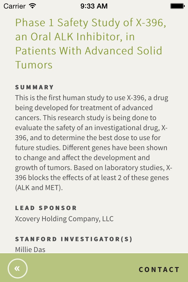 SCI Cancer Clinical Trials screenshot 3