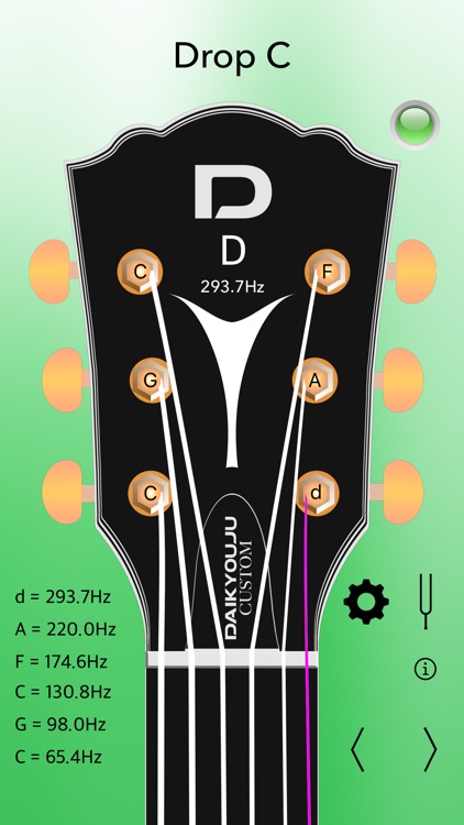 guitar tuner hz