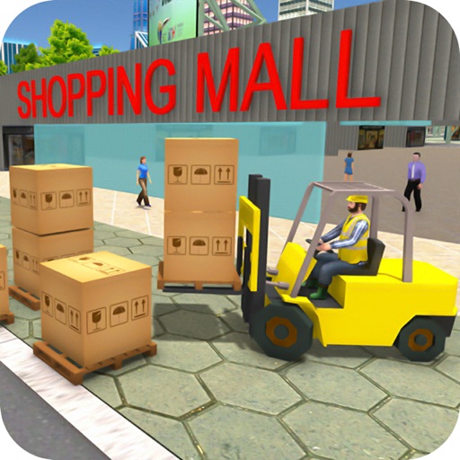 Mall Cargo Truck Forklift 3D icon