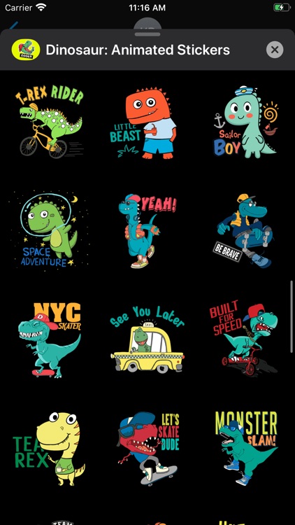 Dinosaur: Animated Stickers screenshot-5