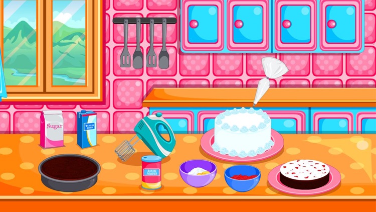 Baking black forest cake games screenshot-0