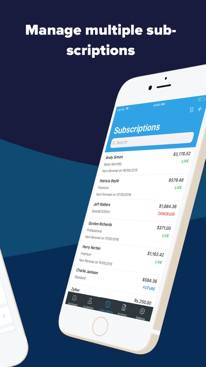 Subscription Management - Zoho