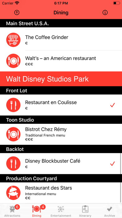 Theme Park Checklist: Paris screenshot 2