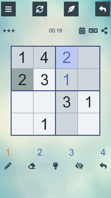 ™ Sudoku 4x4 screenshot 4