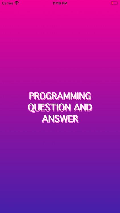 Programming Question Answer