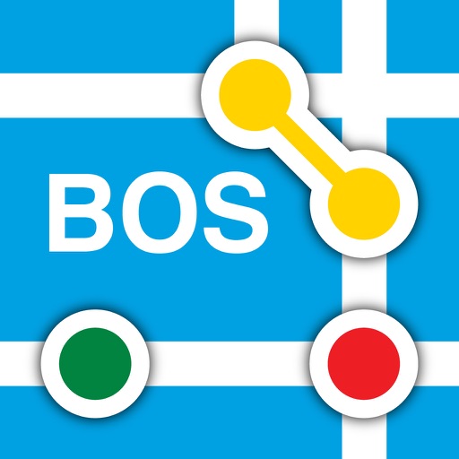Boston Subway Map - The T icon