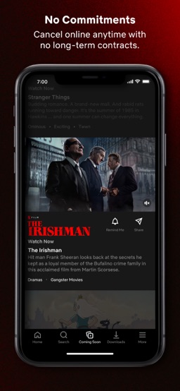 Netflix app screenshot