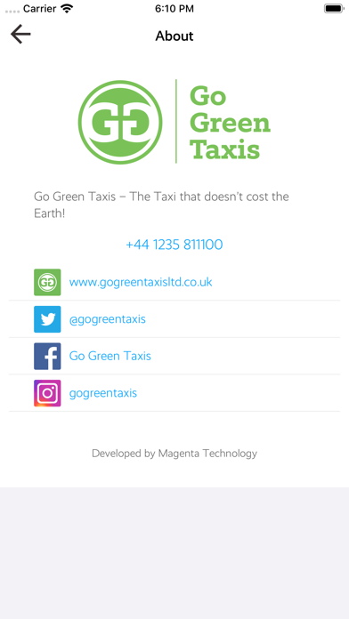 Go Green Taxis screenshot 4