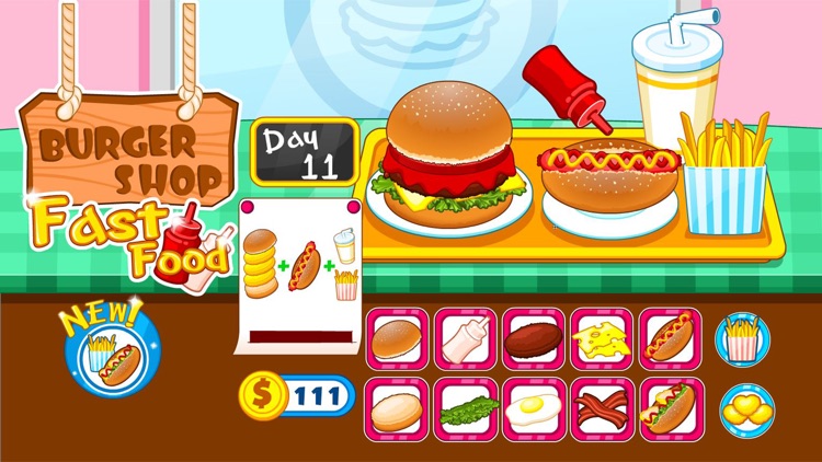 Burger shop fast food