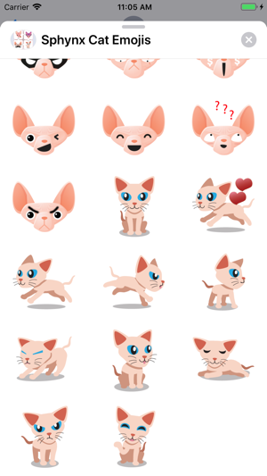 Sphynx Cat Emojis(圖1)-速報App