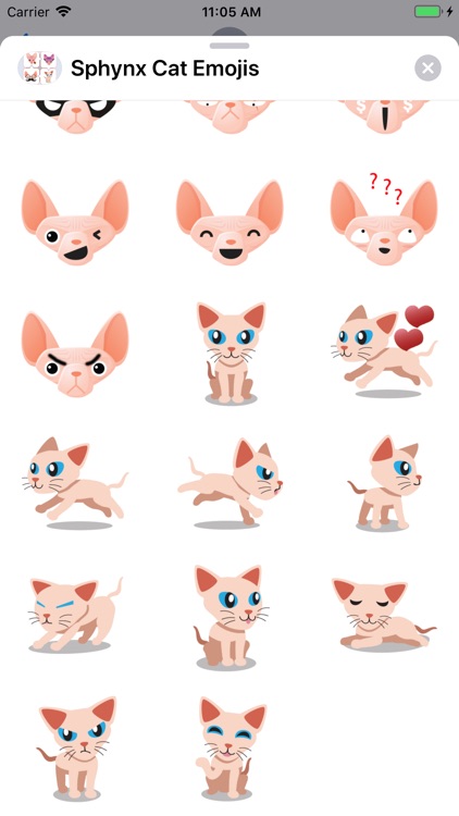 Sphynx Cat Emojis