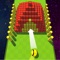 Casual game in which you should aim a ball to get through series of obstacles