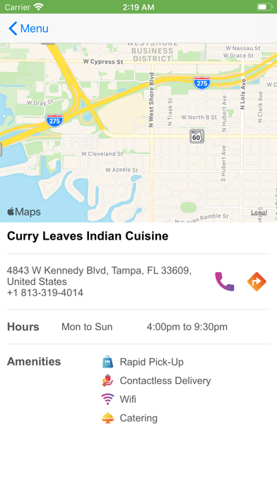 How to cancel & delete Curry Leaves Indian Restaurant from iphone & ipad 3