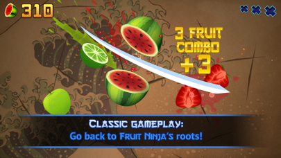Скриншот №1 к Fruit Ninja Classic