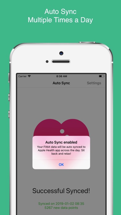 Auto Sync for Fitbit to Health screenshot 4