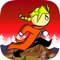 Hero run jump lava adventure