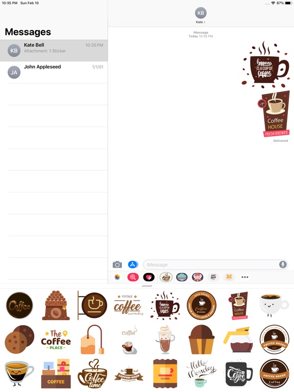 Hot Coffee Stickers image #1
