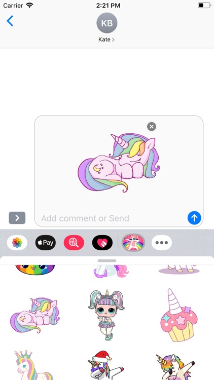 Horse Unicorn Stickers Pack screenshot-6