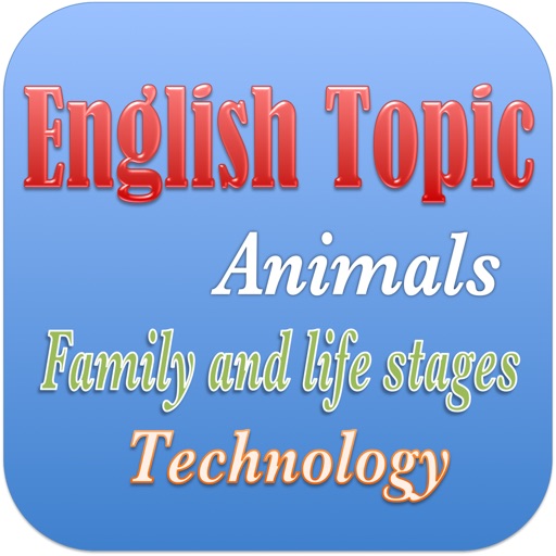 English Vocabulary With Topics iOS App