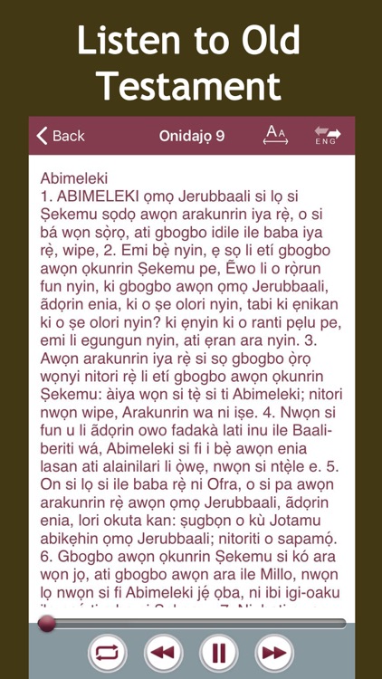 Yoruba Audio Bible