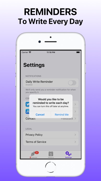 100 Words - Daily Journal screenshot-3