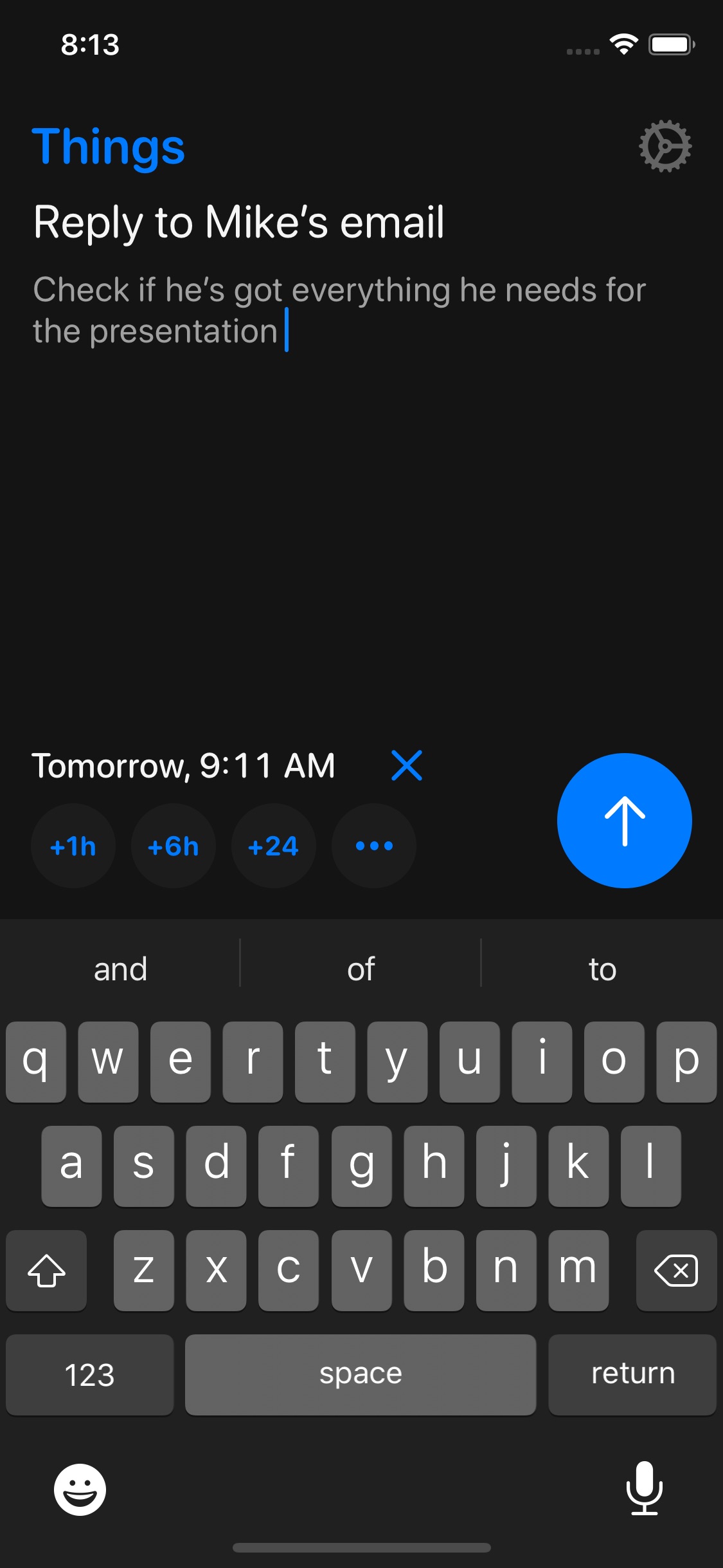 Screenshot do app Remind Me Faster