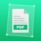 This app is a PDF document scanner application that turns your phone into a portable scanner