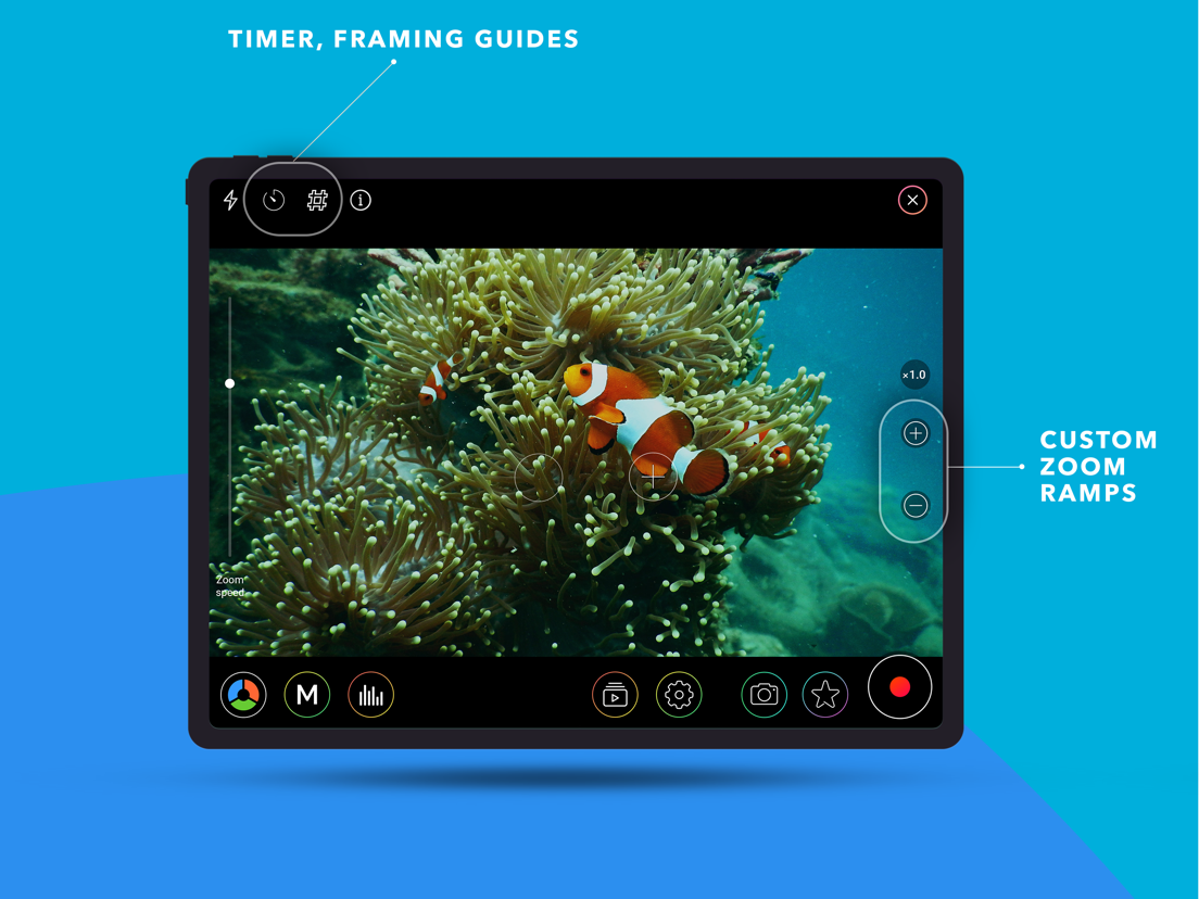 MoviePro Pro Video Camera App voor iPhone, iPad en iPod touch AppWereld