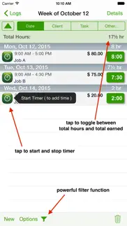 timetracker - time tracking iphone screenshot 1