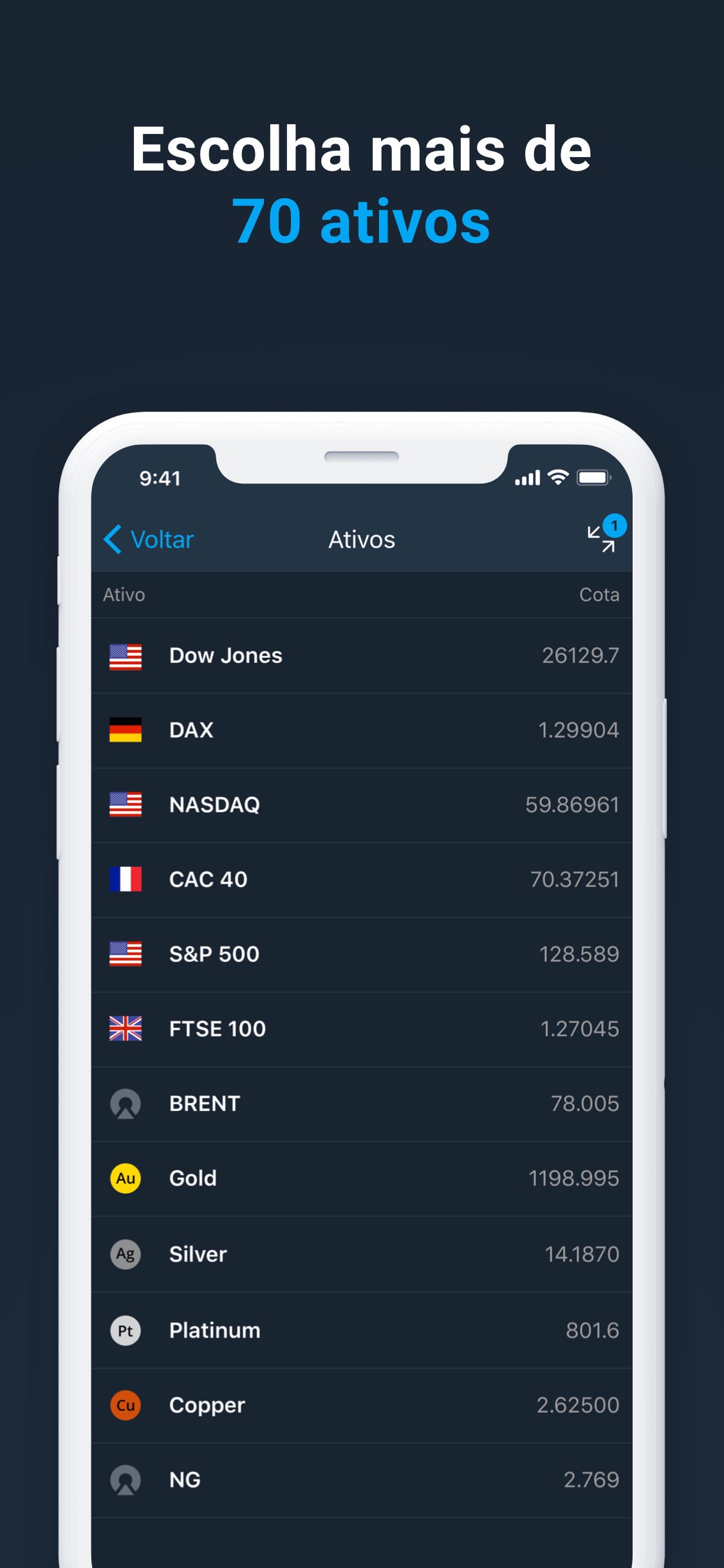 Screenshot do app Olymp Trade - Negocie online