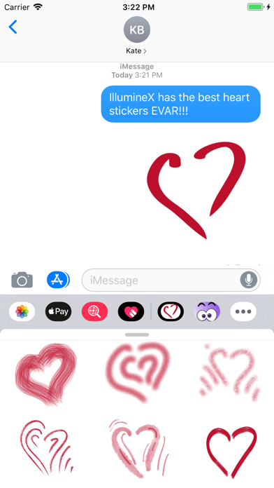 Valentine Hearts Emoji PaX screenshot 2