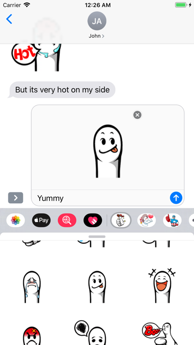 Fingerface ArtWork Stickers screenshot 2