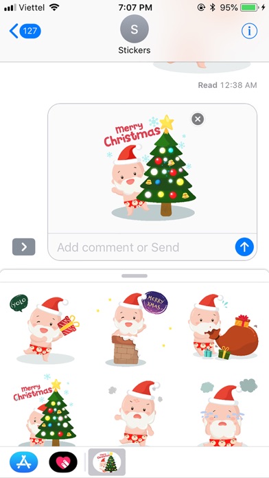 Christmas BoKid Funny Stickers screenshot 2