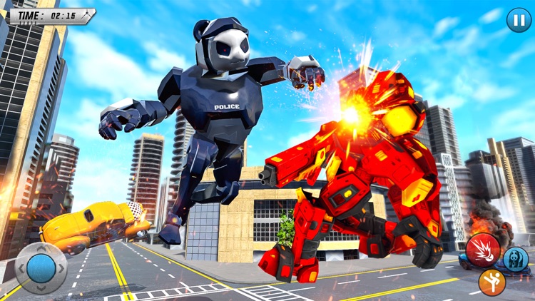 Panda Robot Transformation War screenshot-4