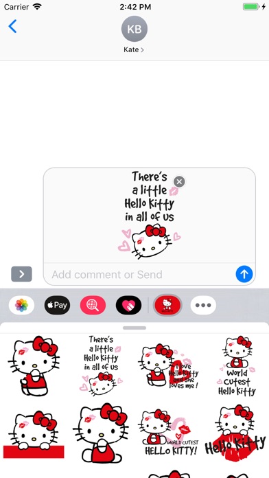 Hello Kitty Love Stickersのおすすめ画像2