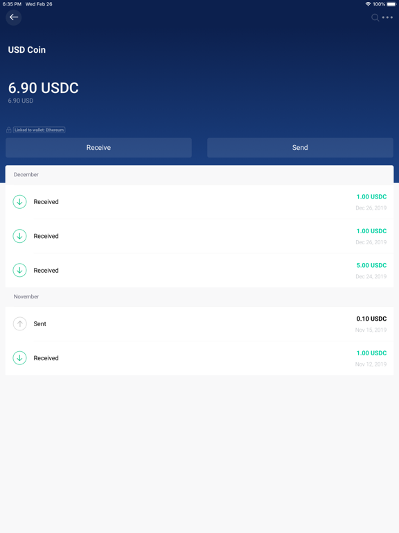 Copay Bitcoin Wallet screenshot